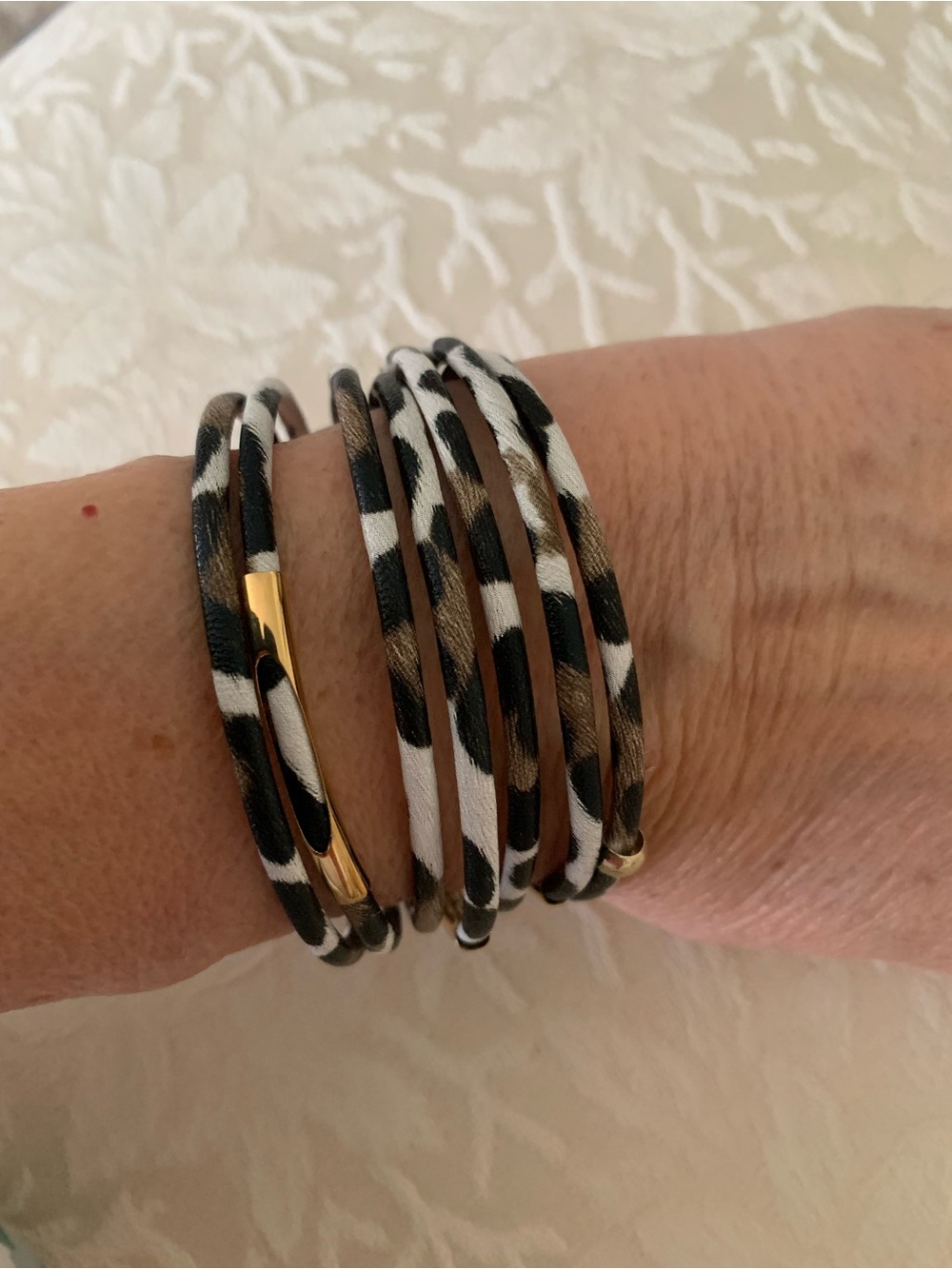 Multi-wrap Animal Print  Bracelet
